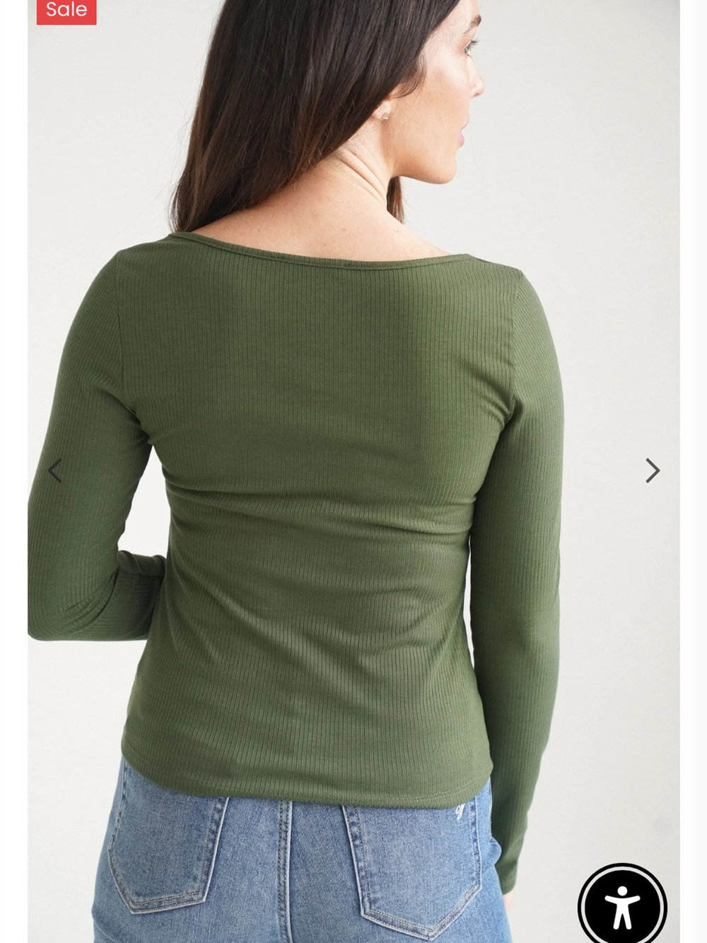 CJ's Favorite Ribbed Long Sleeve - Olive - Picture 4 of 4